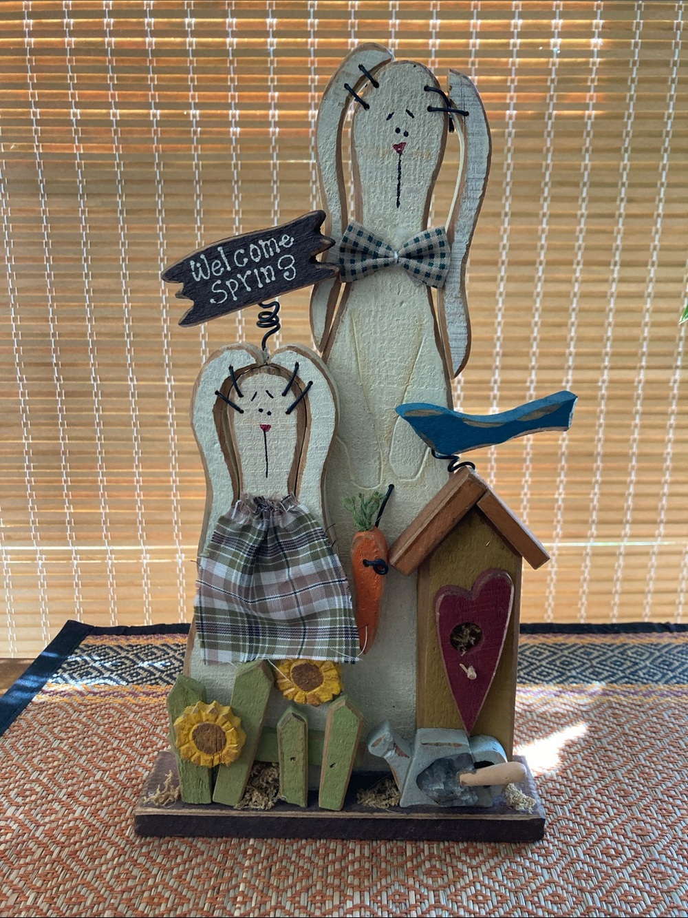 Country Folk Art Spring Rabbits